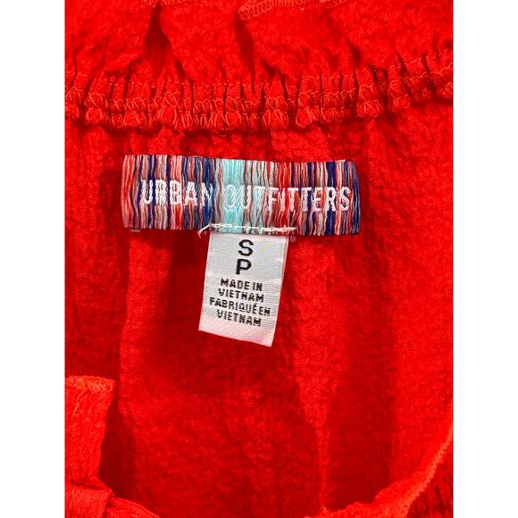 Urban Outfitters Milk Maid Ruffled Bustier Wench Crop Top Off Shoulder Red S - Picture 3 of 5